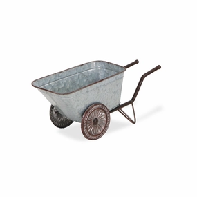 5615 - Dottie Wheelbarrow Decor,flowerpot set decor