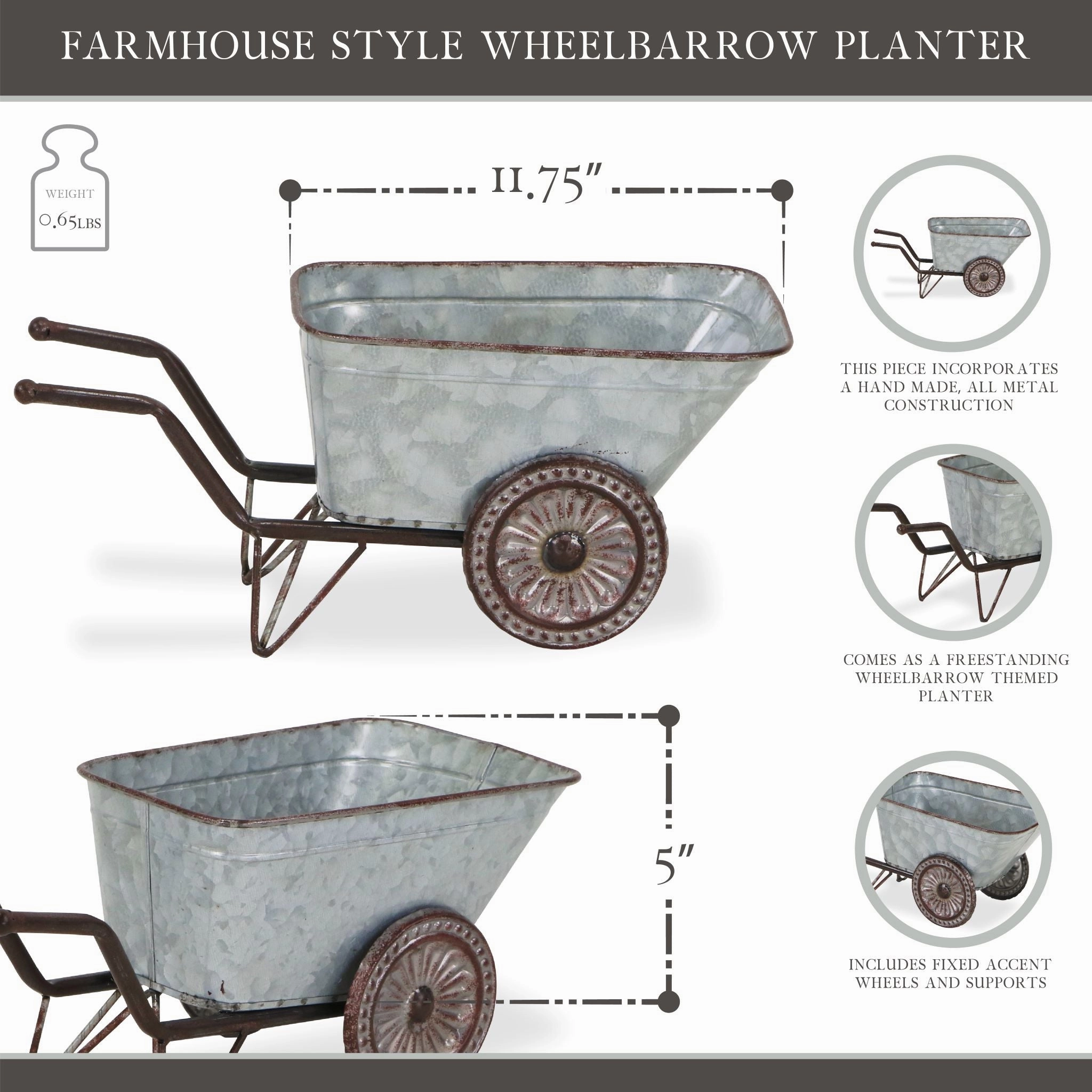 5615 - Dottie Wheelbarrow Decor