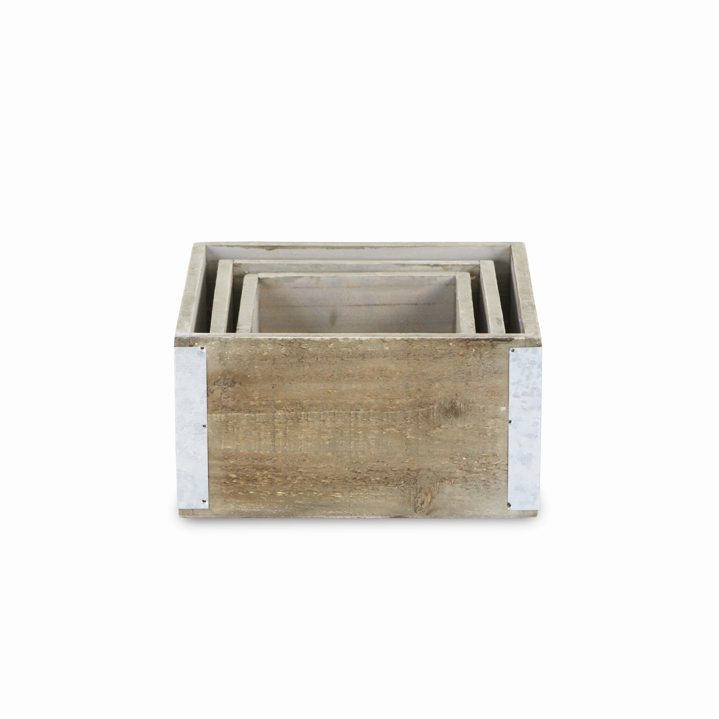 5634-3 - Samil Square Wooden Crates