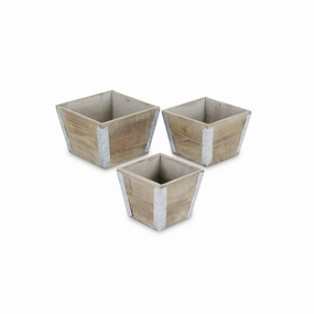 5635-3 - Samil Tapered Square Planters,flowerpot set decor