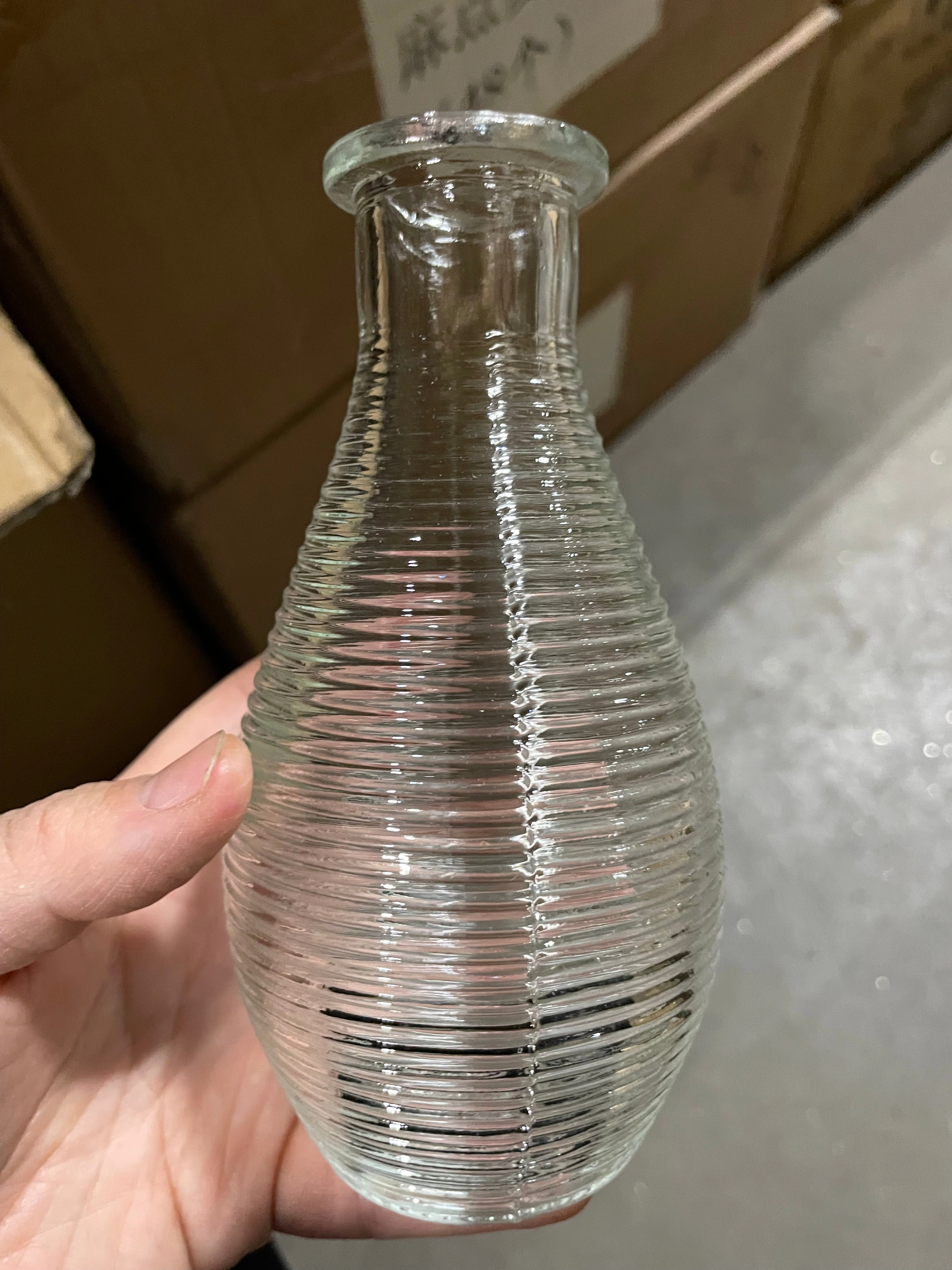 5.5 melon Bud Vase Small vase new horizontal stripe line,aesthetic flower vase