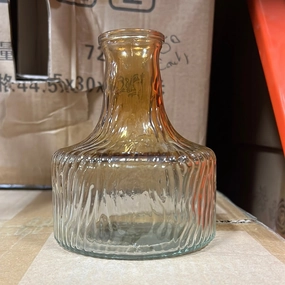 5 Tall Ombre Brown Funnel Neck Bud Vase Glass,aesthetic flower vase