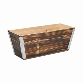 6164BR - Cavorn Tapered Rectangular Planter,flowerpot set decor