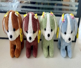 6?? Dog toy stuffed animal FY23140 artificial flower bouquet  