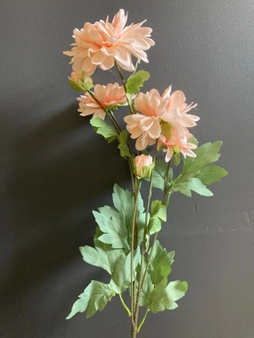 6 head Vintage Pink Dahlia spray artificial flower bouquet  
