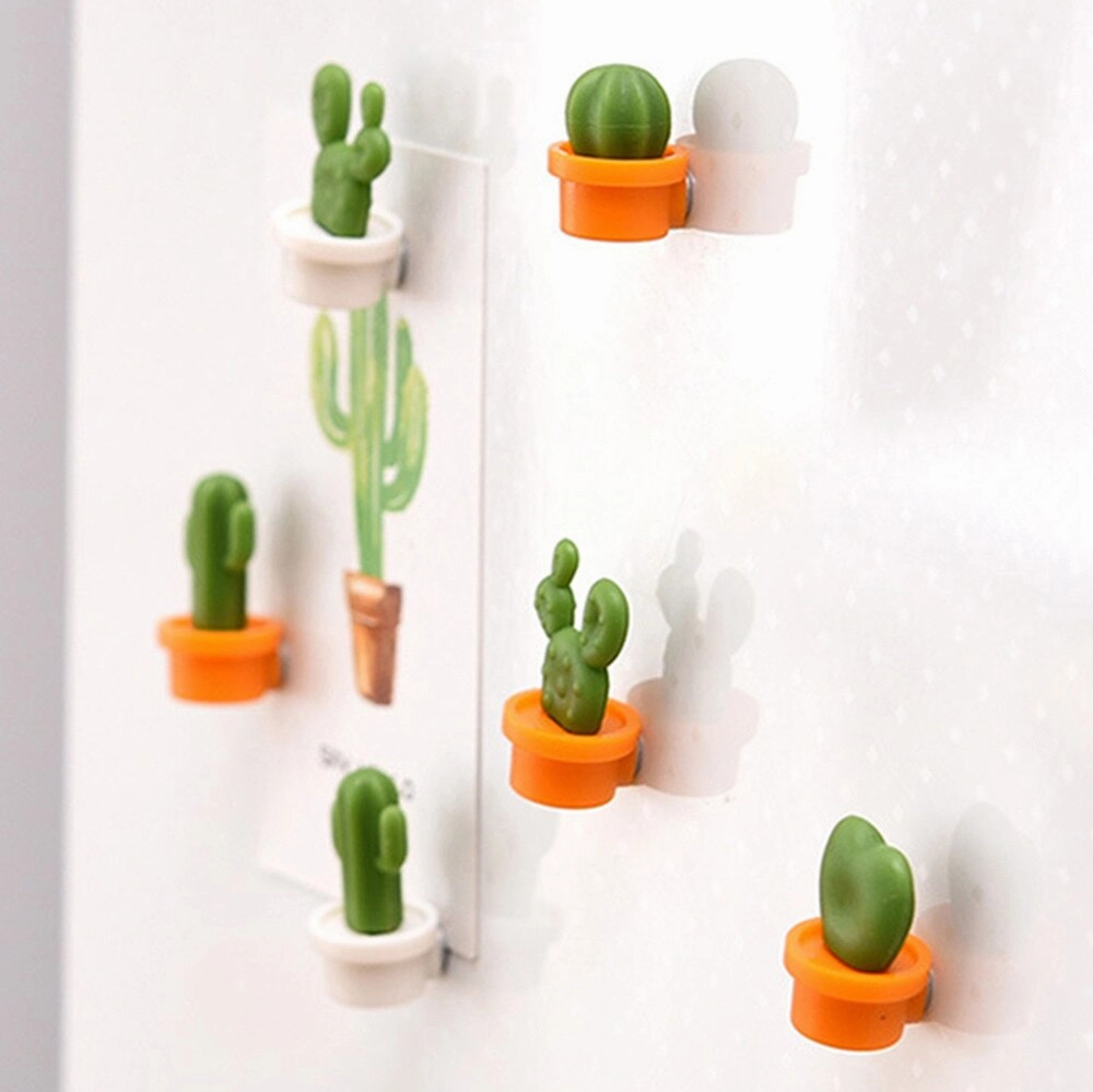 6 Pack Cute Meaty Magnet Buckle Home,hand-painted ceramic vase
