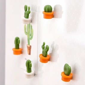 6 Pack Cute Meaty Magnet Buckle Home,hand-painted ceramic vase