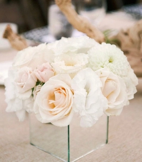 6" Mirrored Cube Glassware Wholesale Wedding Centerpiece-M6,aesthetic flower vase