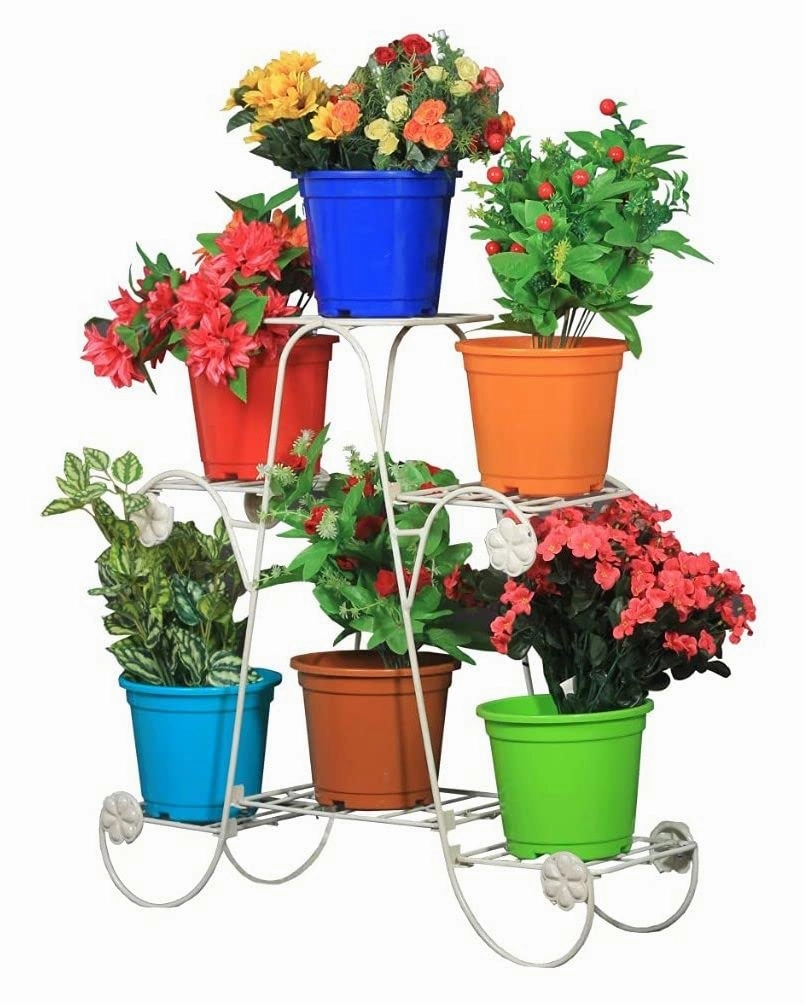 6 Tier Metal Planter Stand,plant shelf accessories