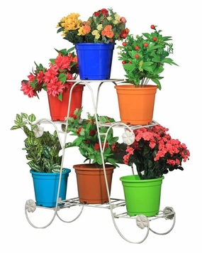 6 Tier Metal Planter Stand,plant shelf accessories