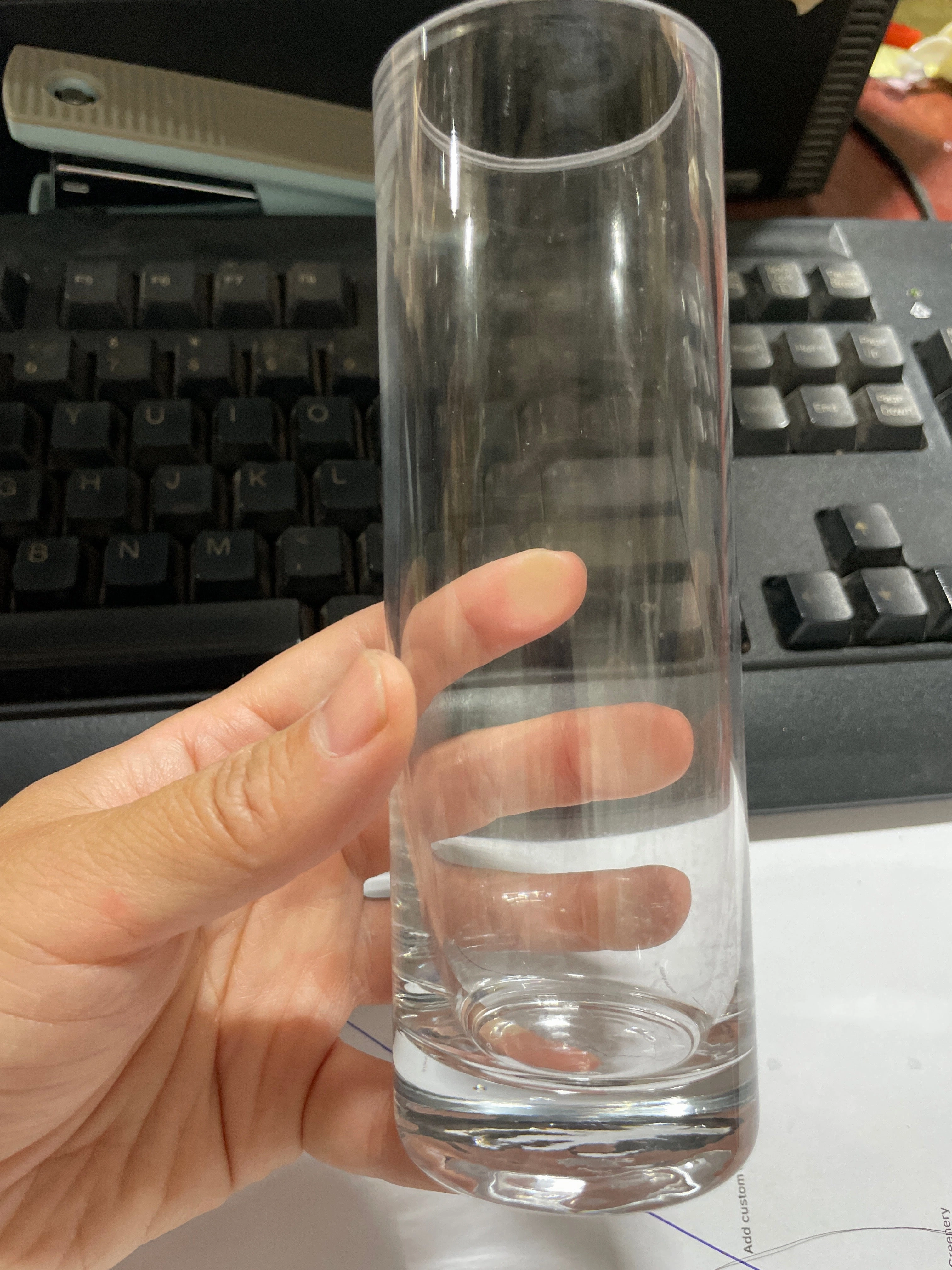 6Hx2"D Clear Cylinder Vase MV054-15