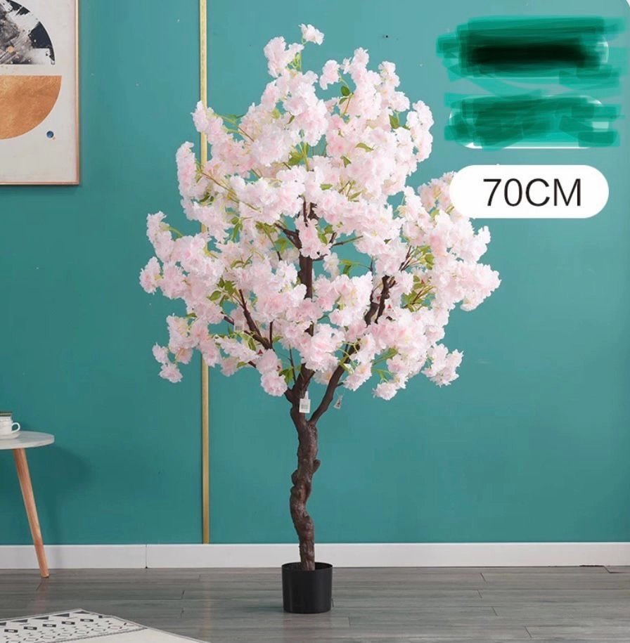 70 CM Tall Pink Cherry Blossom  Tree realistic flower bouquet  