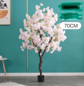 70 CM Tall Pink Cherry Blossom  Tree realistic flower bouquet  