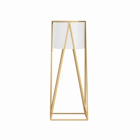 70cm Gold & White Metal Plant Stand,plant shelf accessories