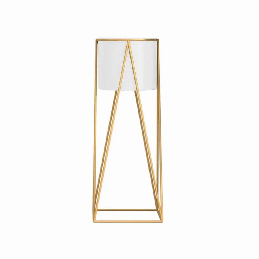 70cm Gold & White Metal Plant Stand,plant shelf accessories