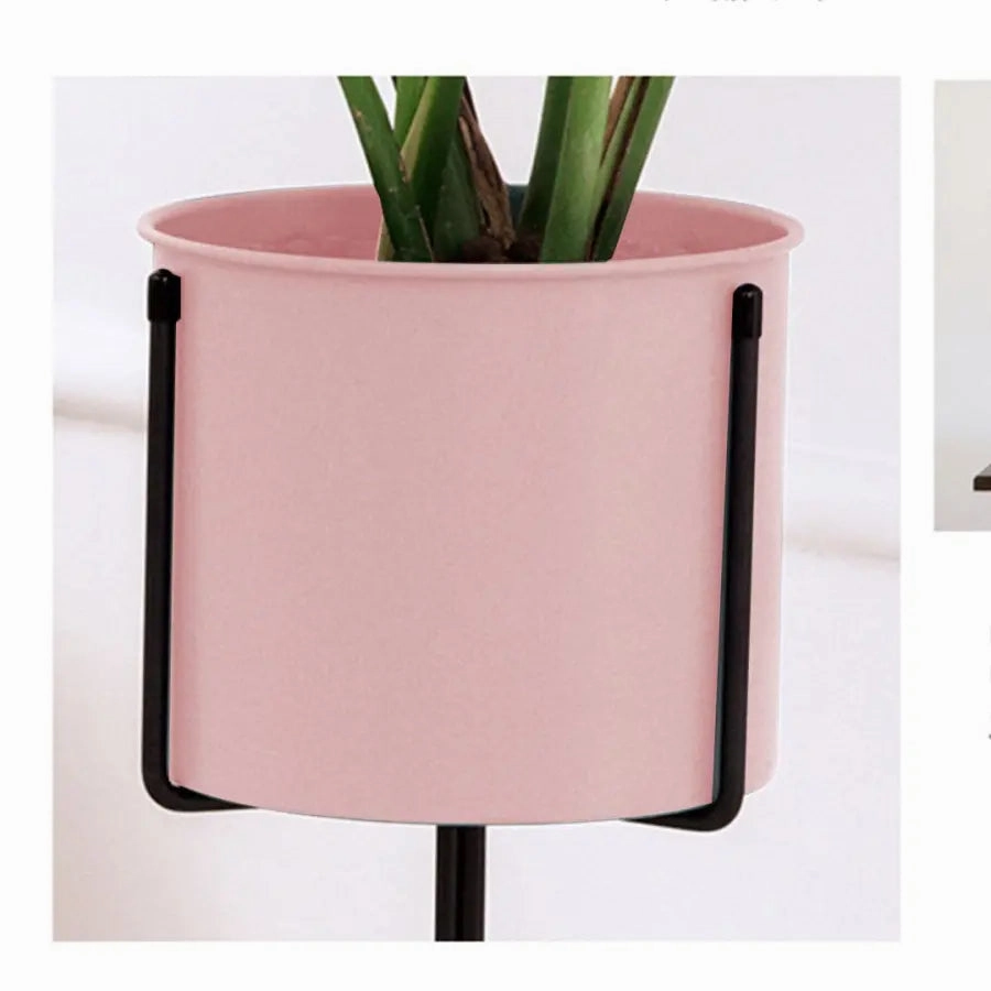 70cm Tripod Pink & Black Plant Stand