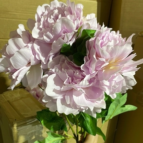 7 HEAD Lilac PEONIES PEONY BUNCH artificial flower bouquet  