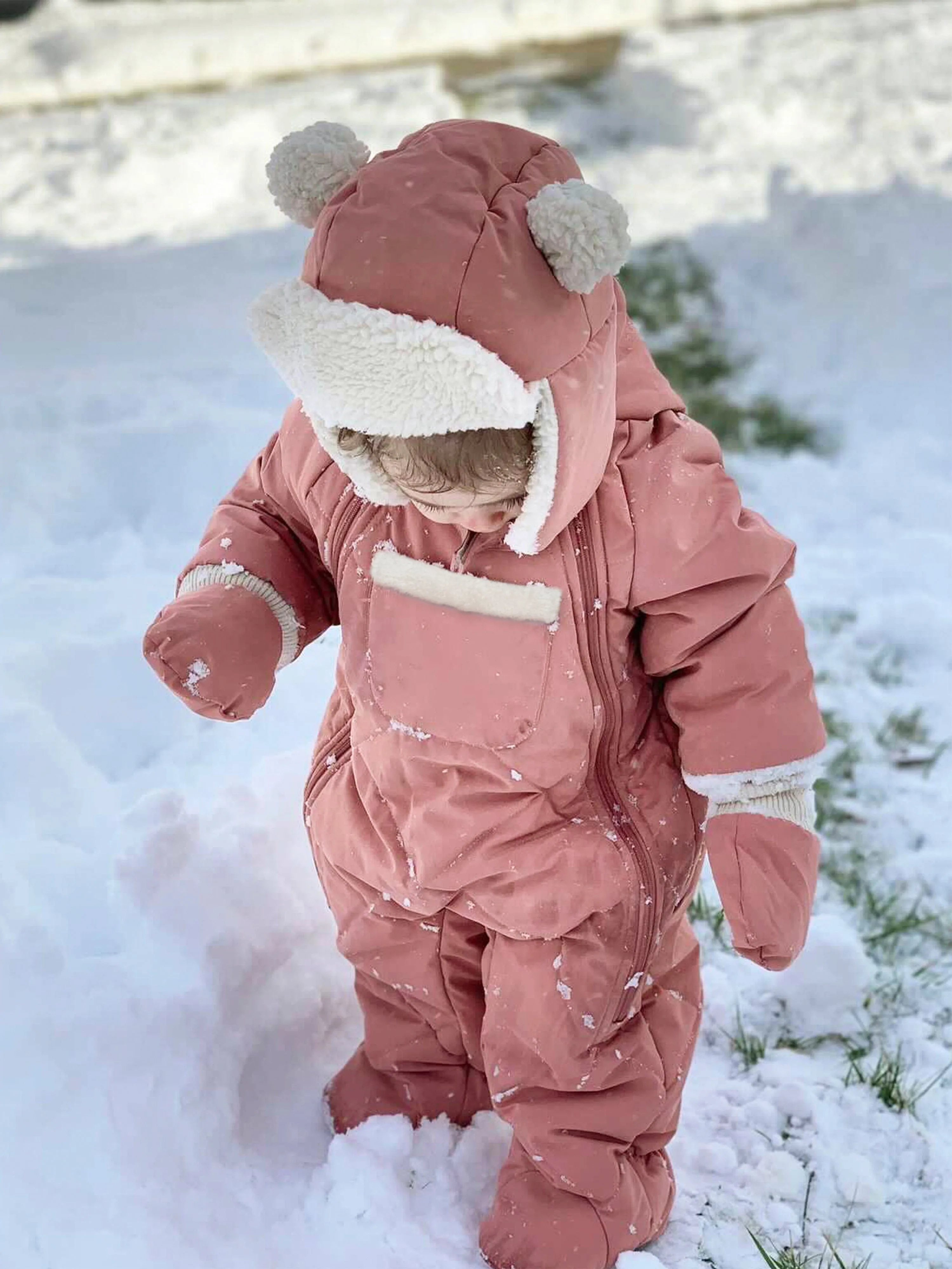 7AM Enfant Schneeanzug für Babygirls - Benji in Rosa