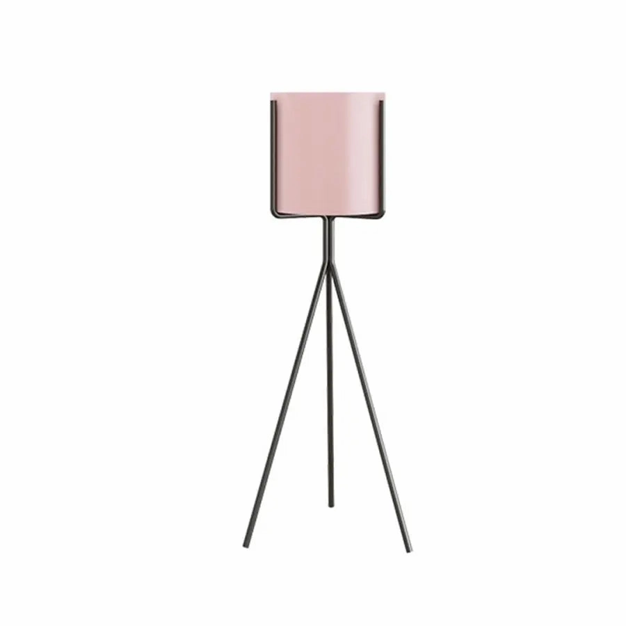 80cm Tripod Black & Pink Plant Stand,plant shelf accessories