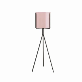 80cm Tripod Black & Pink Plant Stand,plant shelf accessories