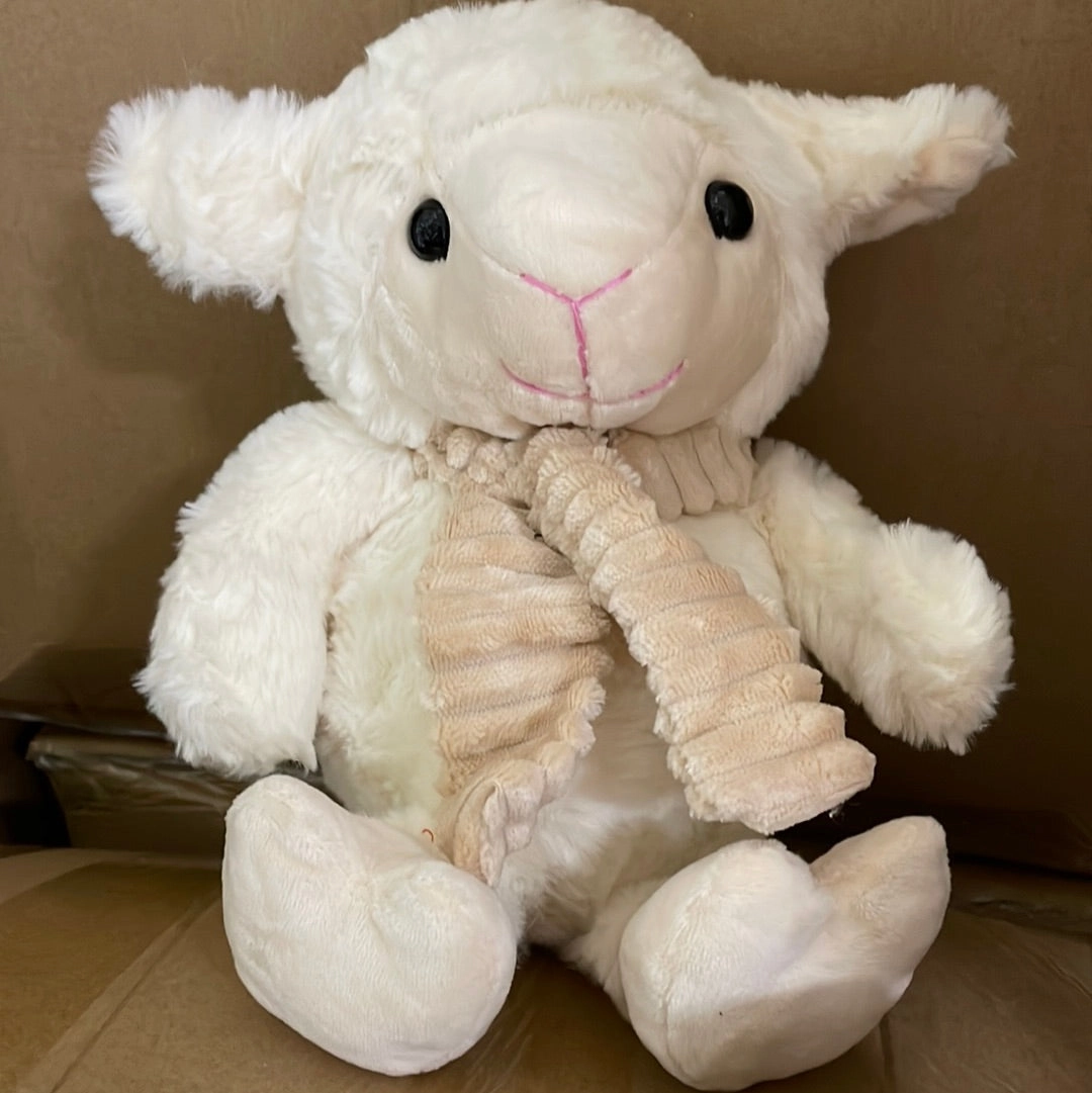 8  sitting lamb toy stuffed animal FY23149 realistic flower bouquet  