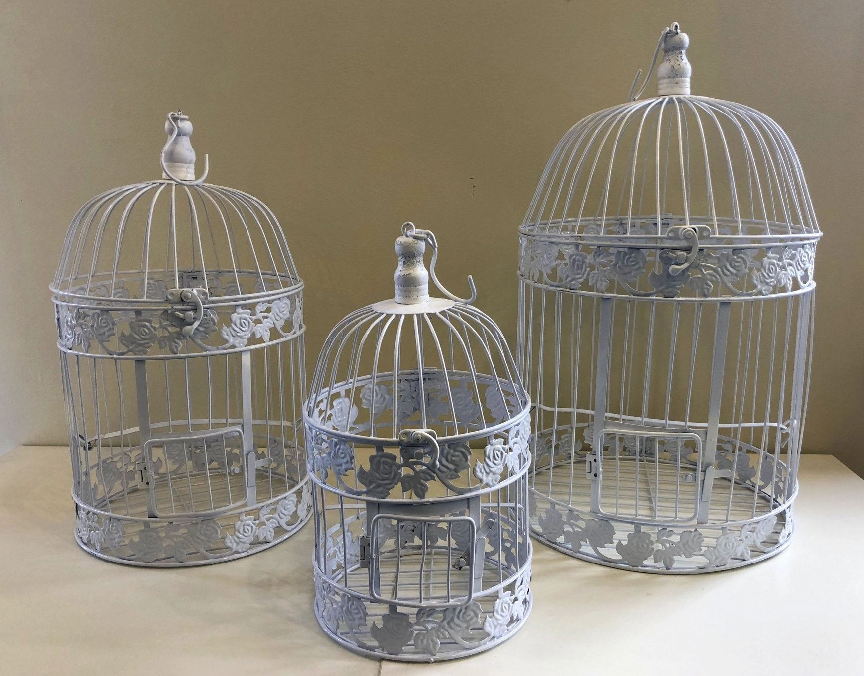ACC0029 Decorative Bird Cage 2 Colours (Black / White) 3 Sizes