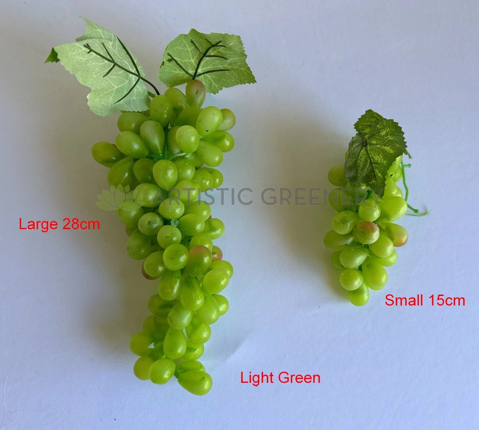ACC0034-S90 Artificial Grape Bunch 2 Sizes Dark Purple / Green