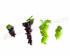 ACC0034-S90 Artificial Grape Bunch 2 Sizes Dark Purple / Green,garden field mower