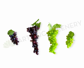 ACC0034-S90 Artificial Grape Bunch 2 Sizes Dark Purple / Green,artificial flower bouquet 