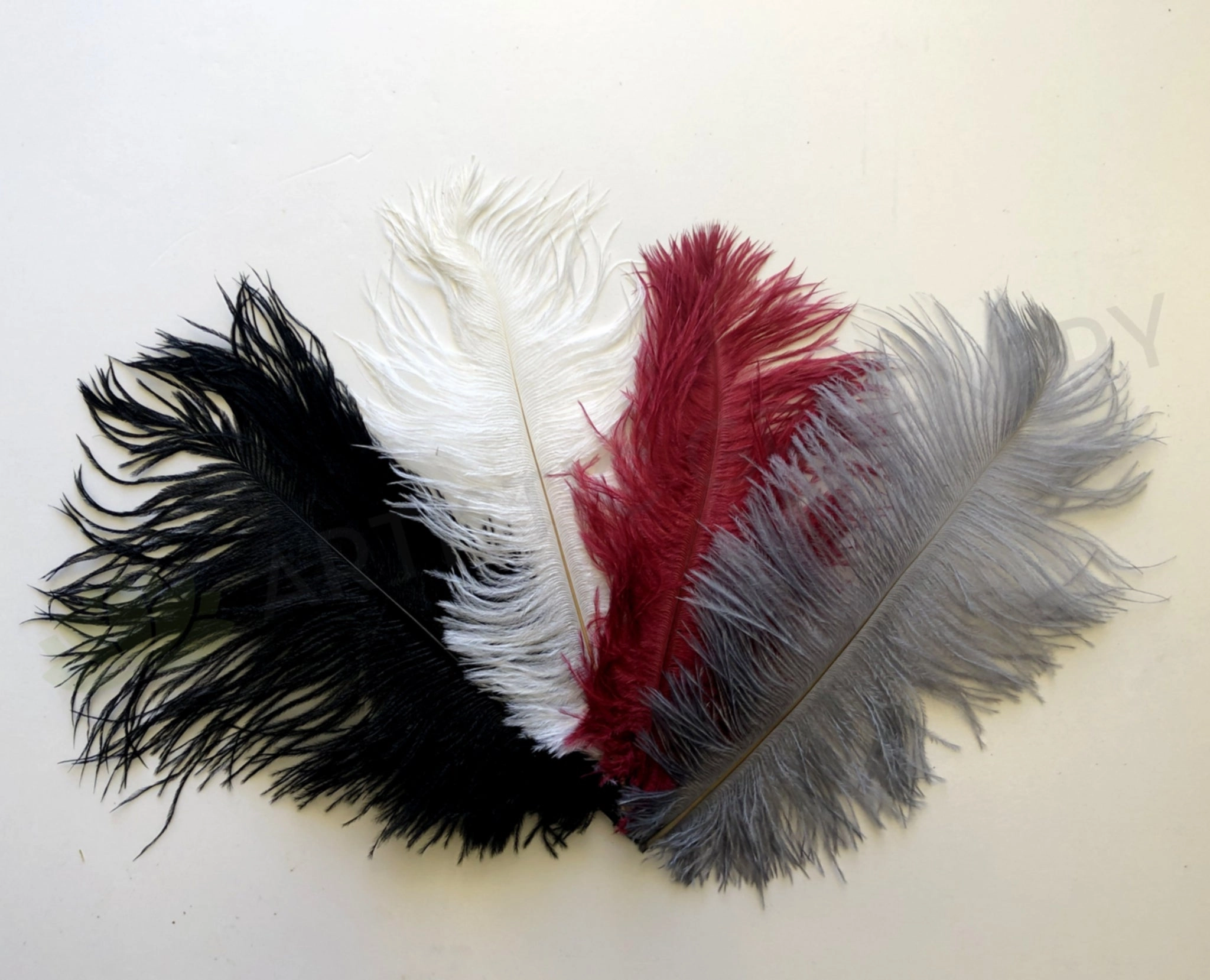ACC0044 Ostrich Feather 27cm 4 Colours,garden field mower