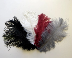 ACC0044 Ostrich Feather 27cm 4 Colours,garden field mower