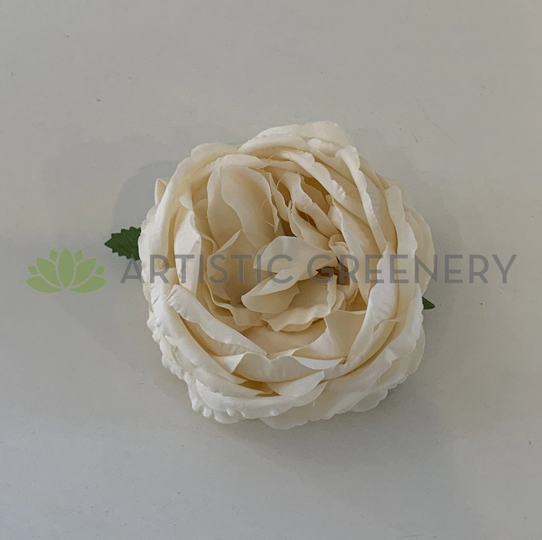 ACC0078-300 Rustic Style Peony Flower Head - Cream / Pink