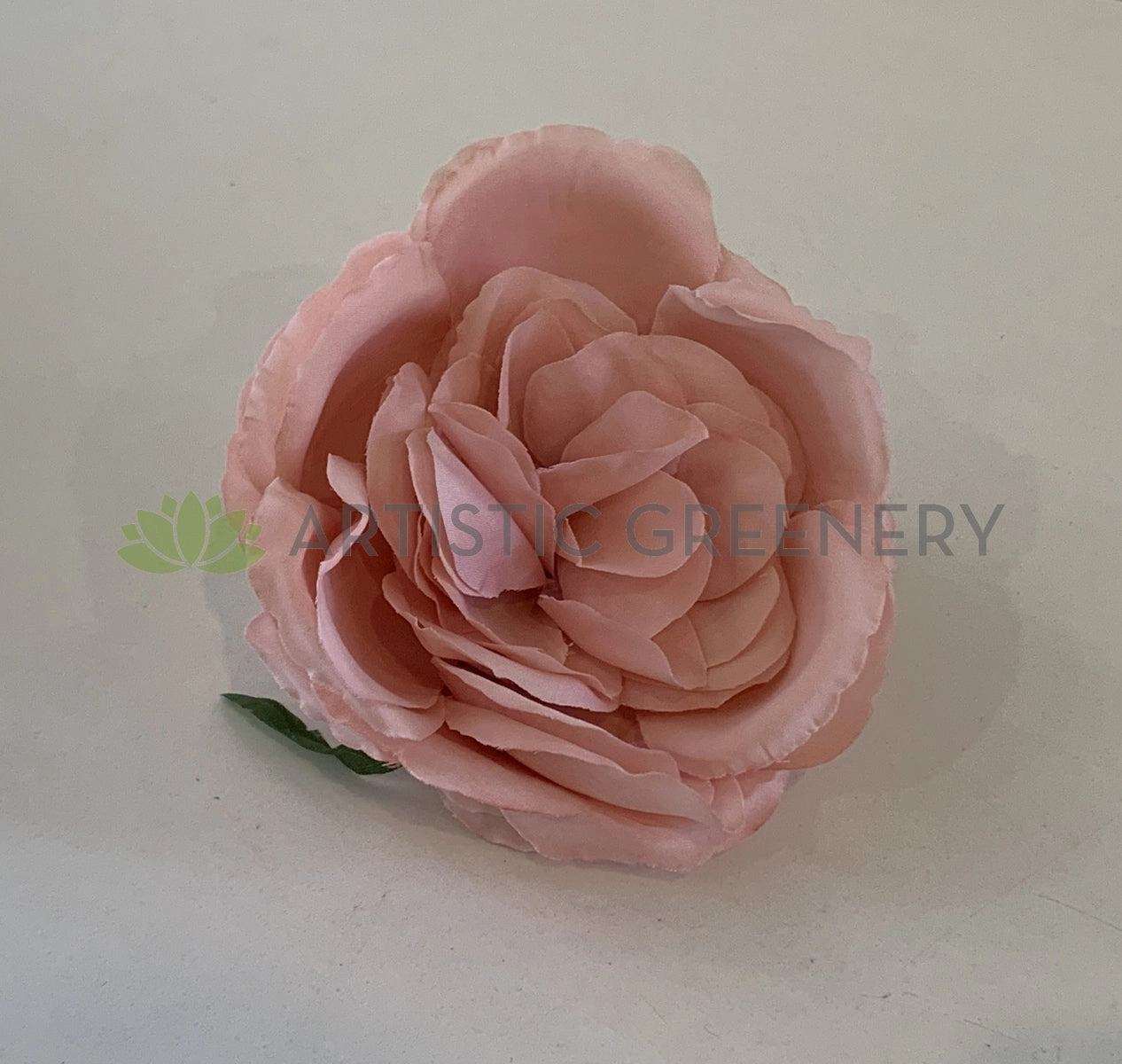 ACC0078-300 Rustic Style Peony Flower Head - Cream / Pink