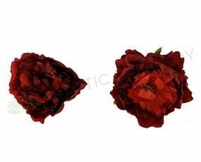 ACC0078 Individual Peony Flower Head - Deep Red / Burgundy,garden field mower