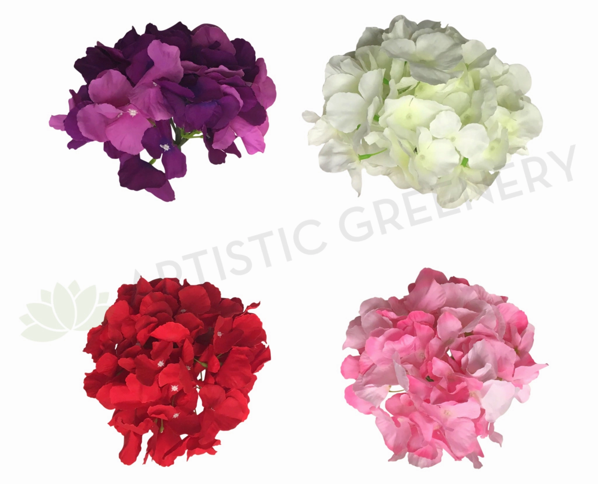 ACC0078 Premium Single Hydrangea Head 17cm (Various Colours),garden field mower
