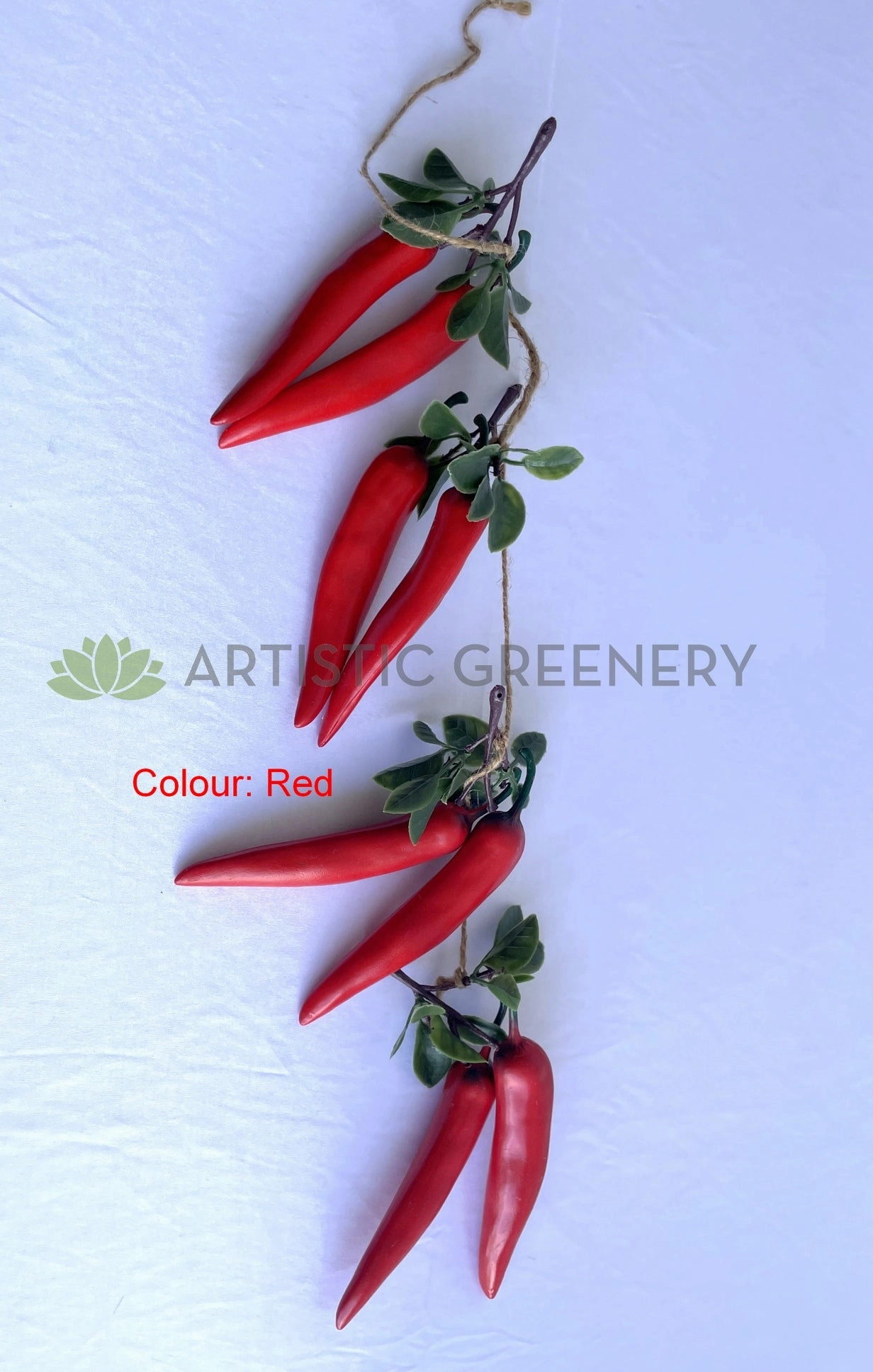 ACC0082-S85 Artificial Large Chilli 60cm Red / Green