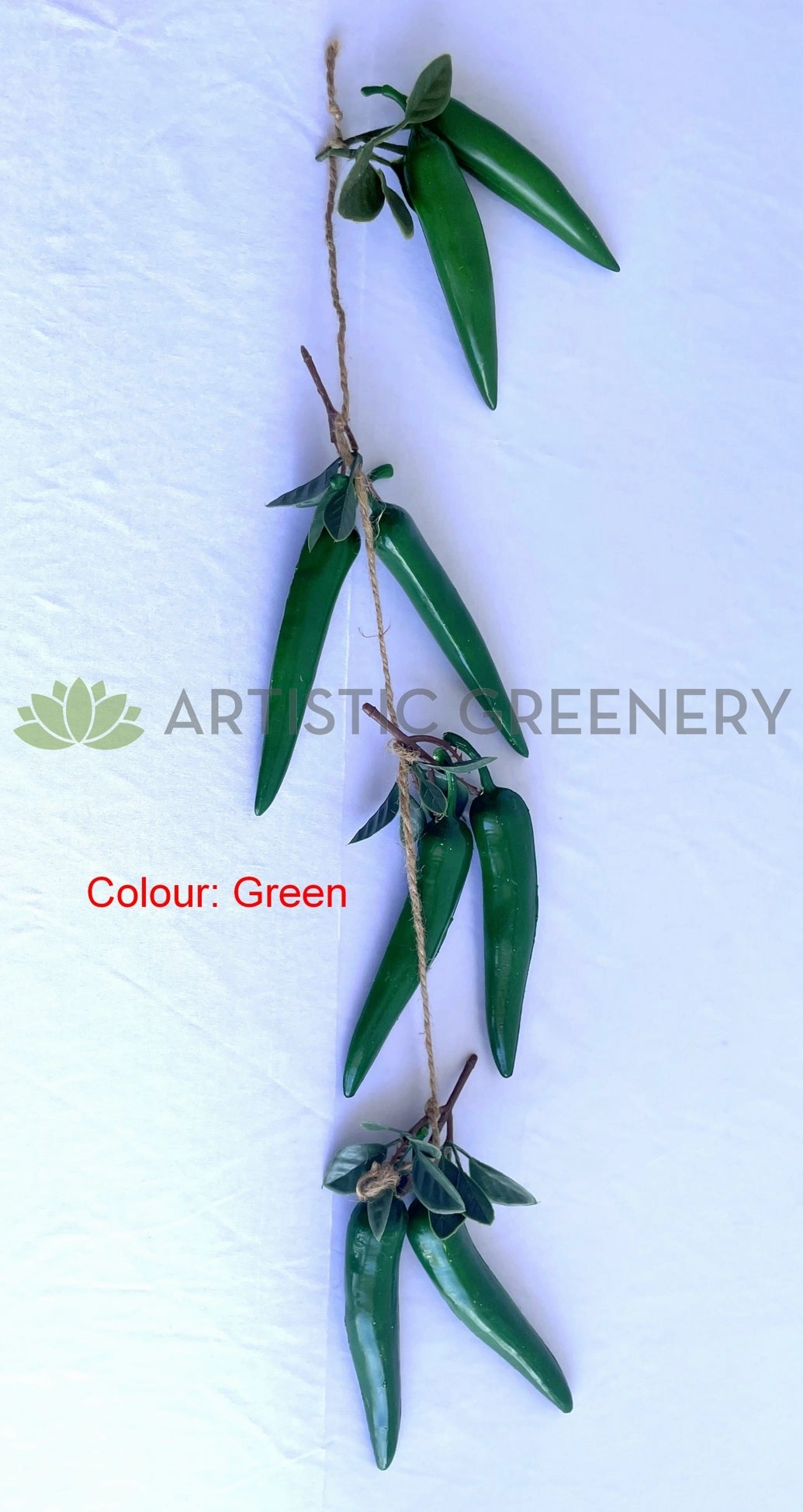 ACC0082-S85 Artificial Large Chilli 60cm Red / Green