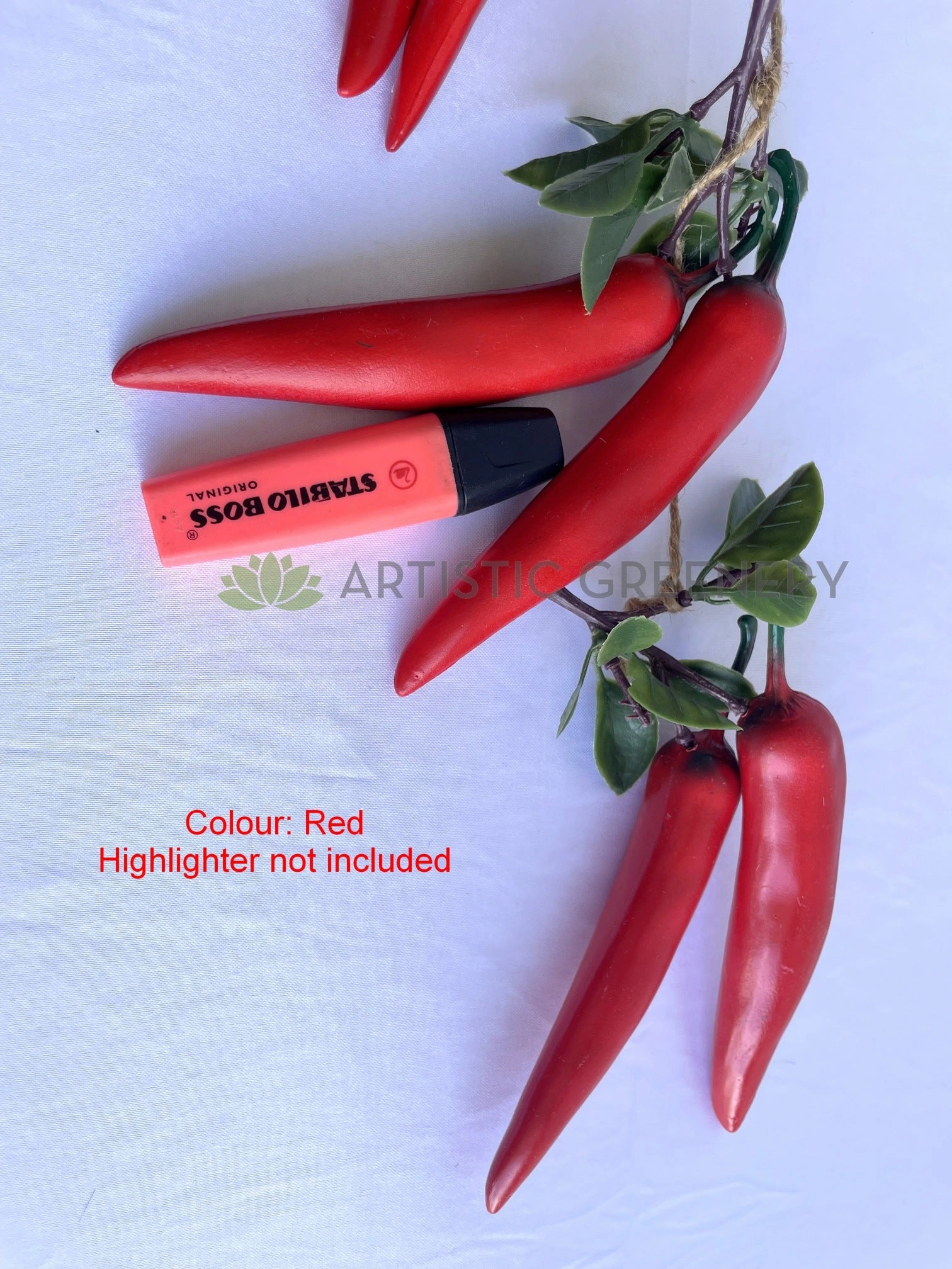 ACC0082-S85 Artificial Large Chilli 60cm Red / Green