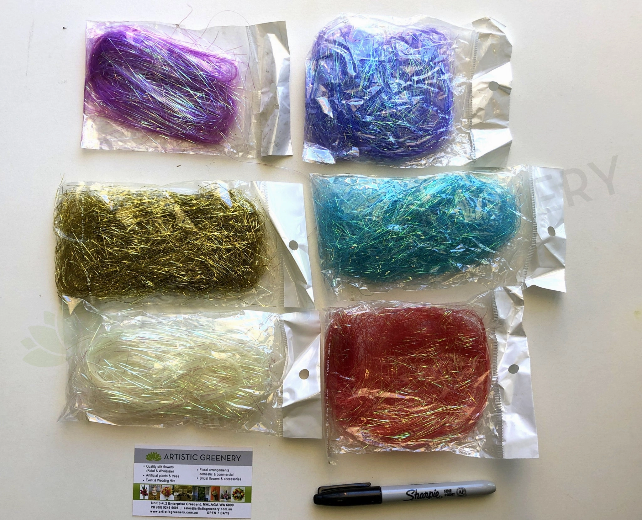ACC0084 Glitter Shredded Raffia Available in 6 Colours,garden field mower
