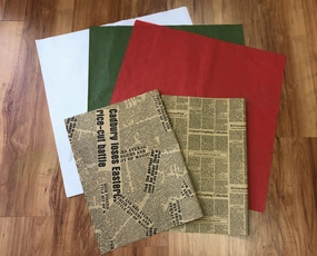 ACC0085 Textured Paper & Newspaper Print Paper,garden field mower