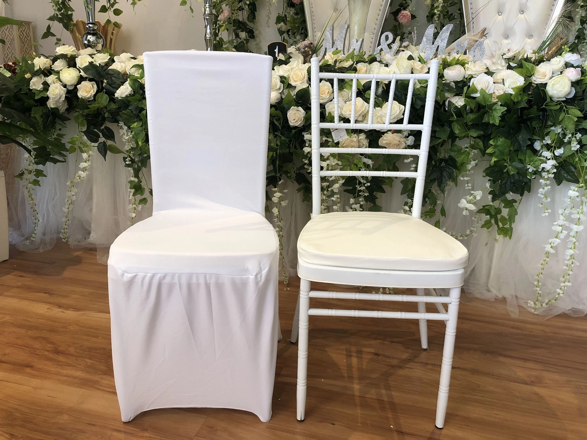 ACC0086 -  Lycra / Spandex White Chair Cover