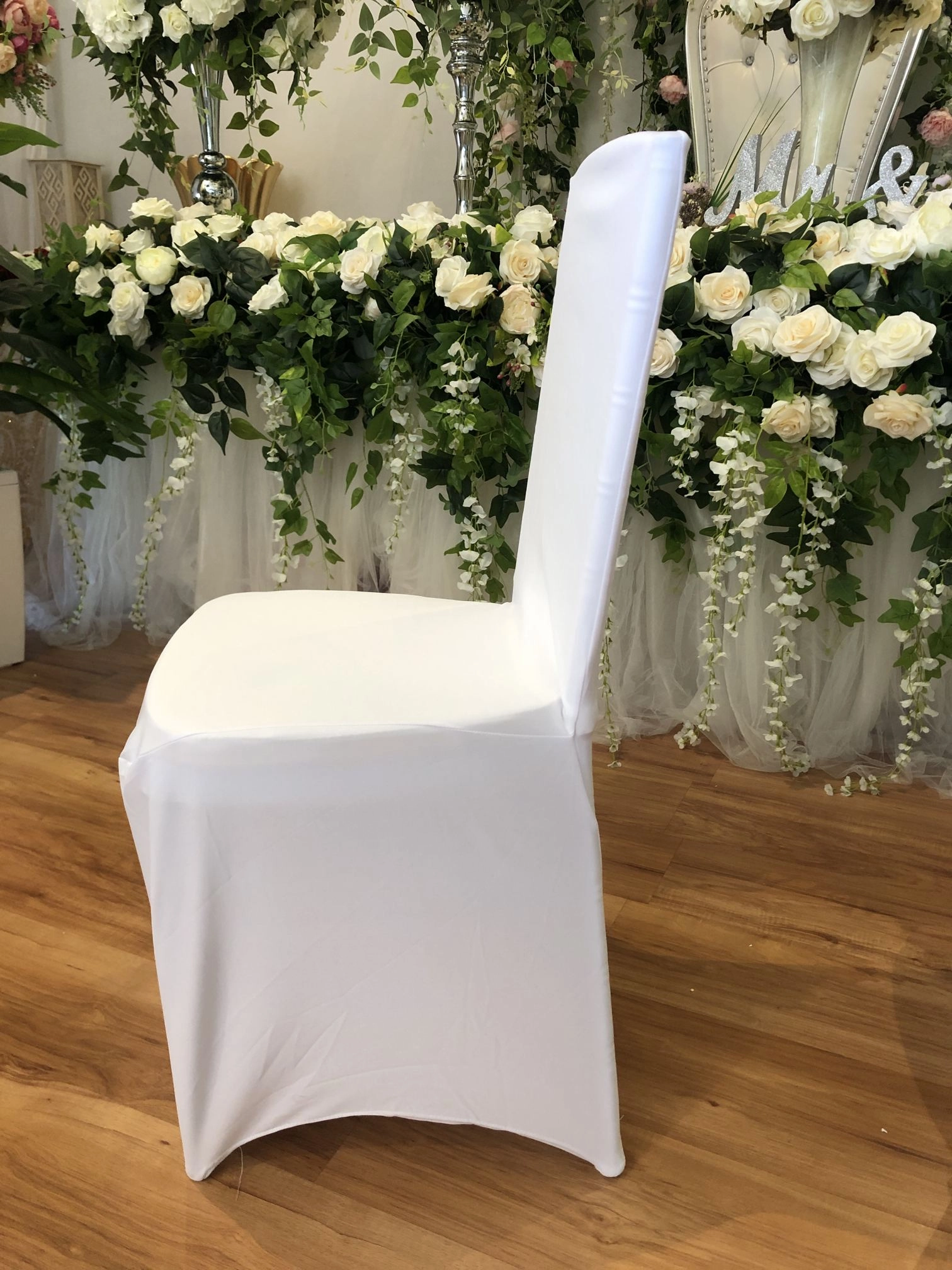ACC0086 -  Lycra / Spandex White Chair Cover