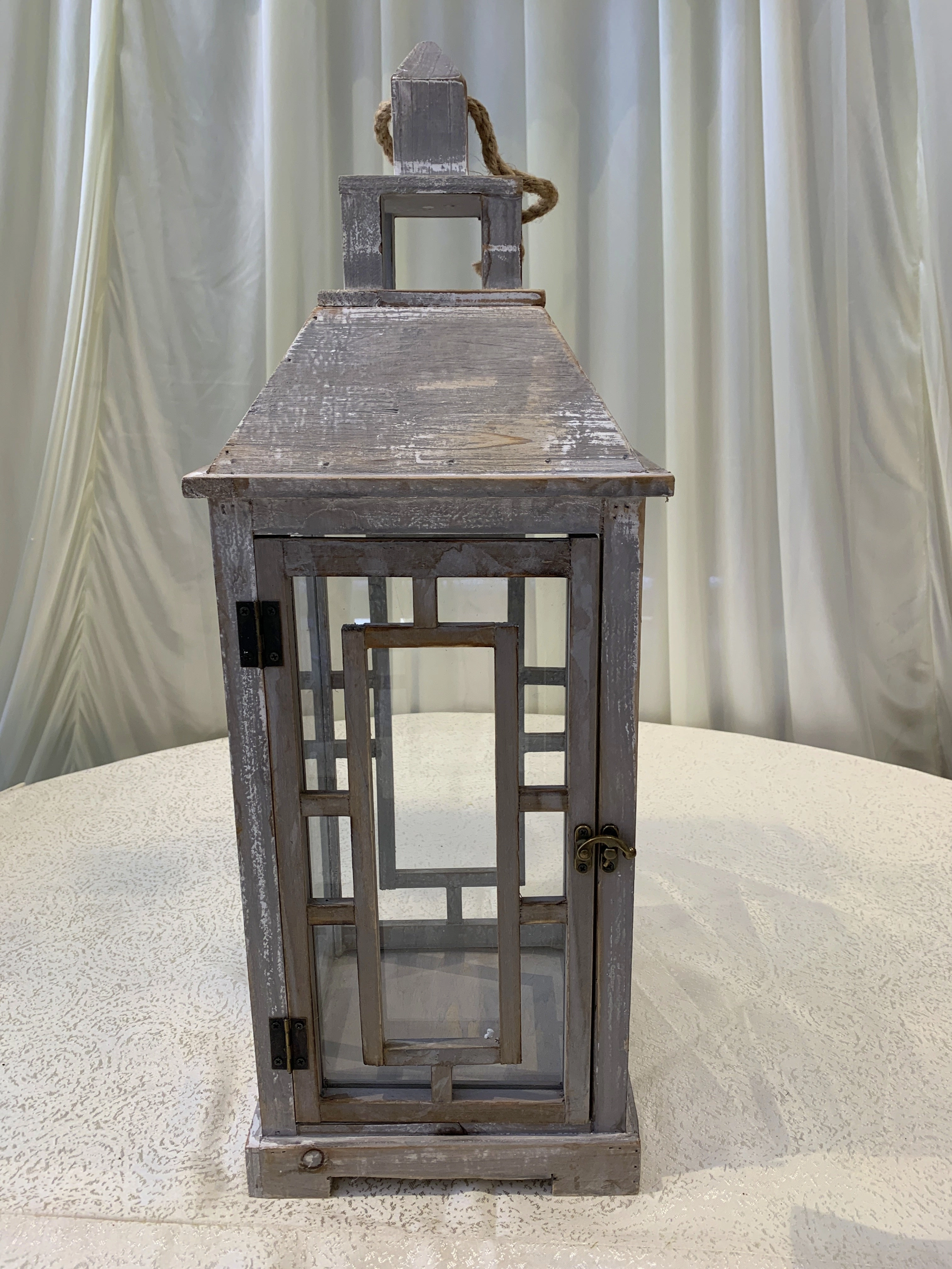 ACC0091 Decorative Wooden Lantern (Rustic Style) 3 Sizes