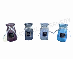 ACC0106 Luxury Decorative Glass Vase 15cm 4 Colours,garden field mower