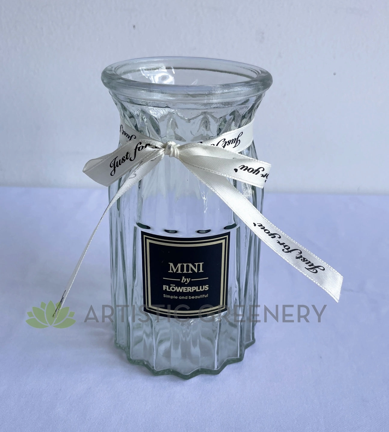 ACC0106 Luxury Decorative Glass Vase 15cm 4 Colours