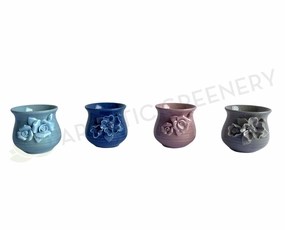 ACC0108 Ceramic Flower Vase 9cm 4 Colours,garden field mower
