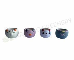 ACC0109 Ceramic Animal Vase 7cm 4 Styles,garden field mower