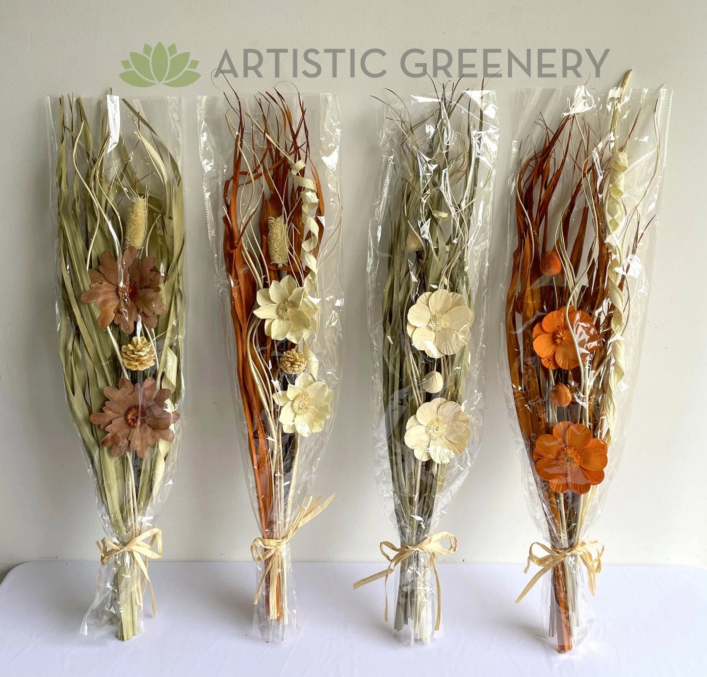 ACC0111-25B Dried Flower Bouquet 93 x 21cm 4 Styles