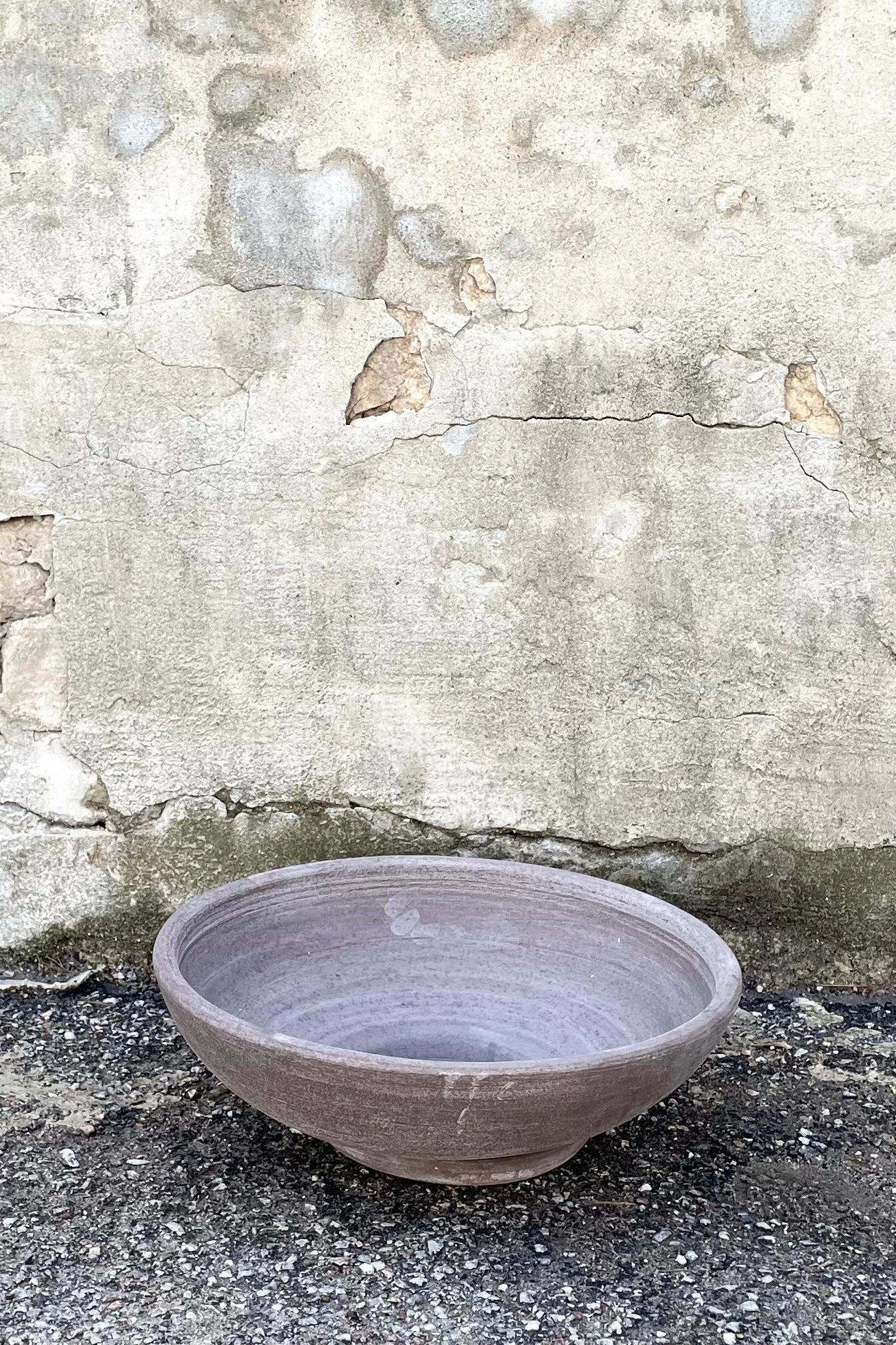 Ada Clay Bowl & Saucer Grey 40cm
