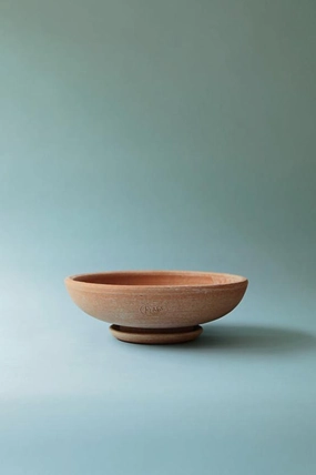 Ada Clay Bowl & Saucer Rosa 40cm,indoor flower container